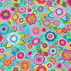 Revival Large Floral Blues