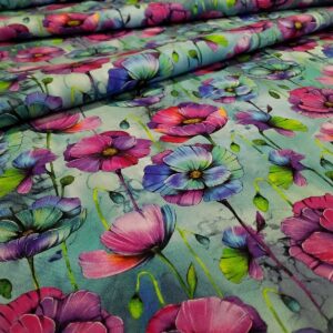 Dragonfly Floral Aqua