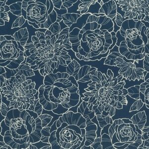 Art Deco French Navy